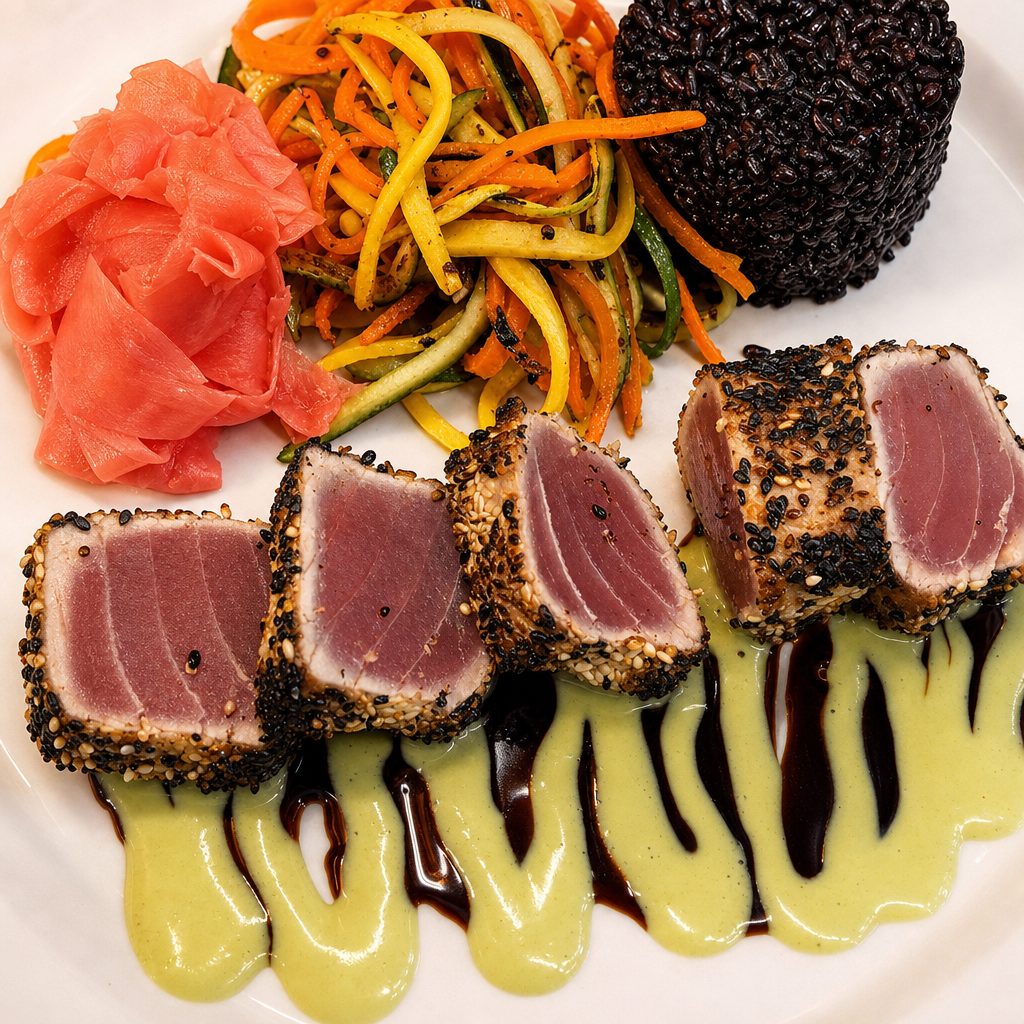 Sesame Crusted Tuna.