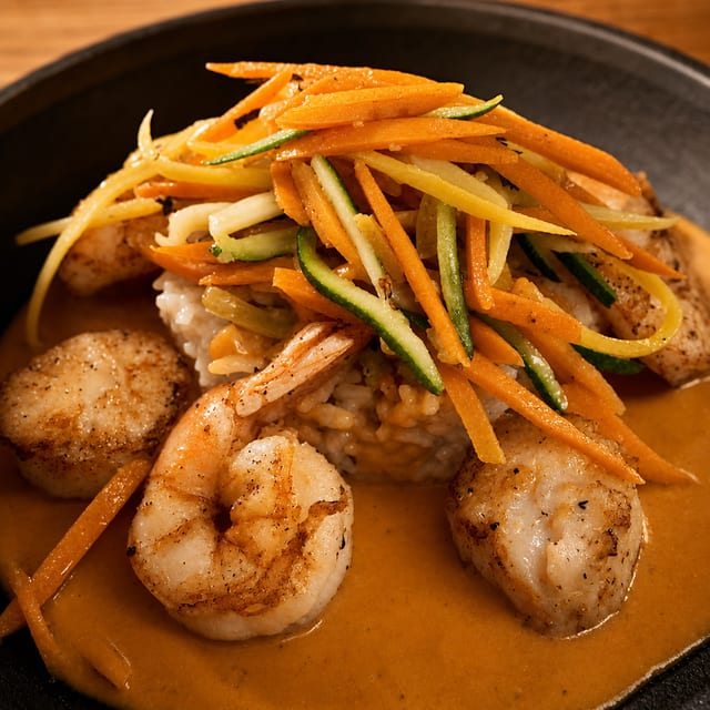 Shrimp and Scallops.