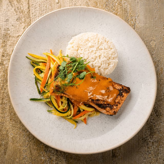 Grilled Salmon.