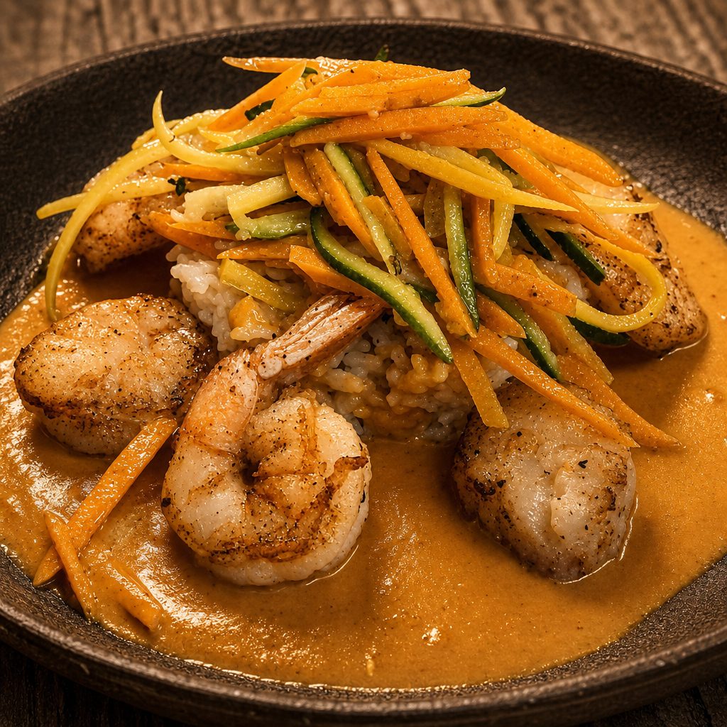 Shrimp and Scallops.