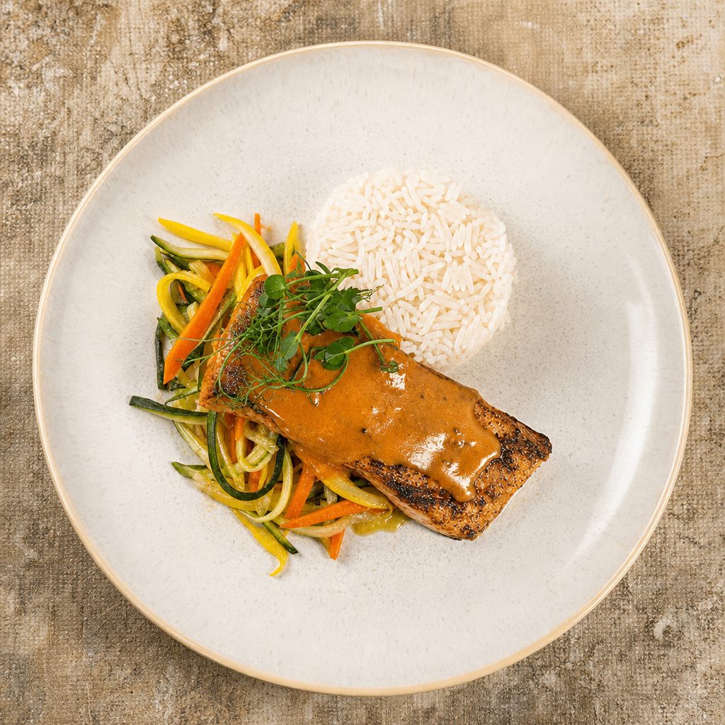 Grilled Salmon.