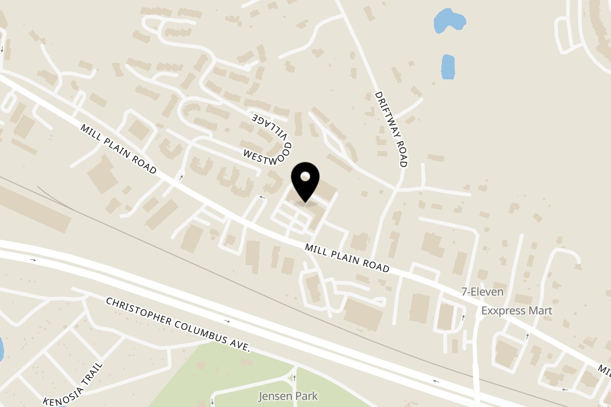 Map showing the location of Dolce Restaurant & Wine Bar on 39B Mill Plain Rd in Danbury